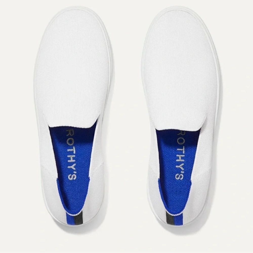 Rothy’s The Original Slip On Sneaker bright white size 7 - Picture 2 of 8